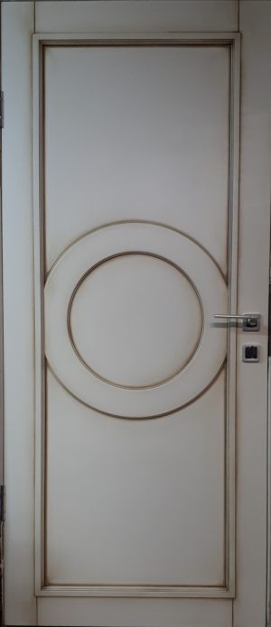 Межкомнатная дверь в профиле массив (эмаль с патиной) Томск