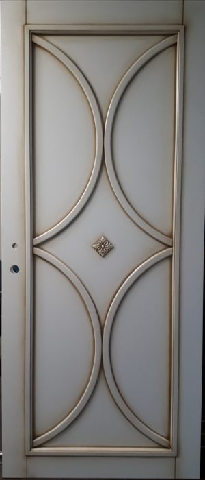 Межкомнатная дверь в профиле массив (эмаль с патиной) Томск